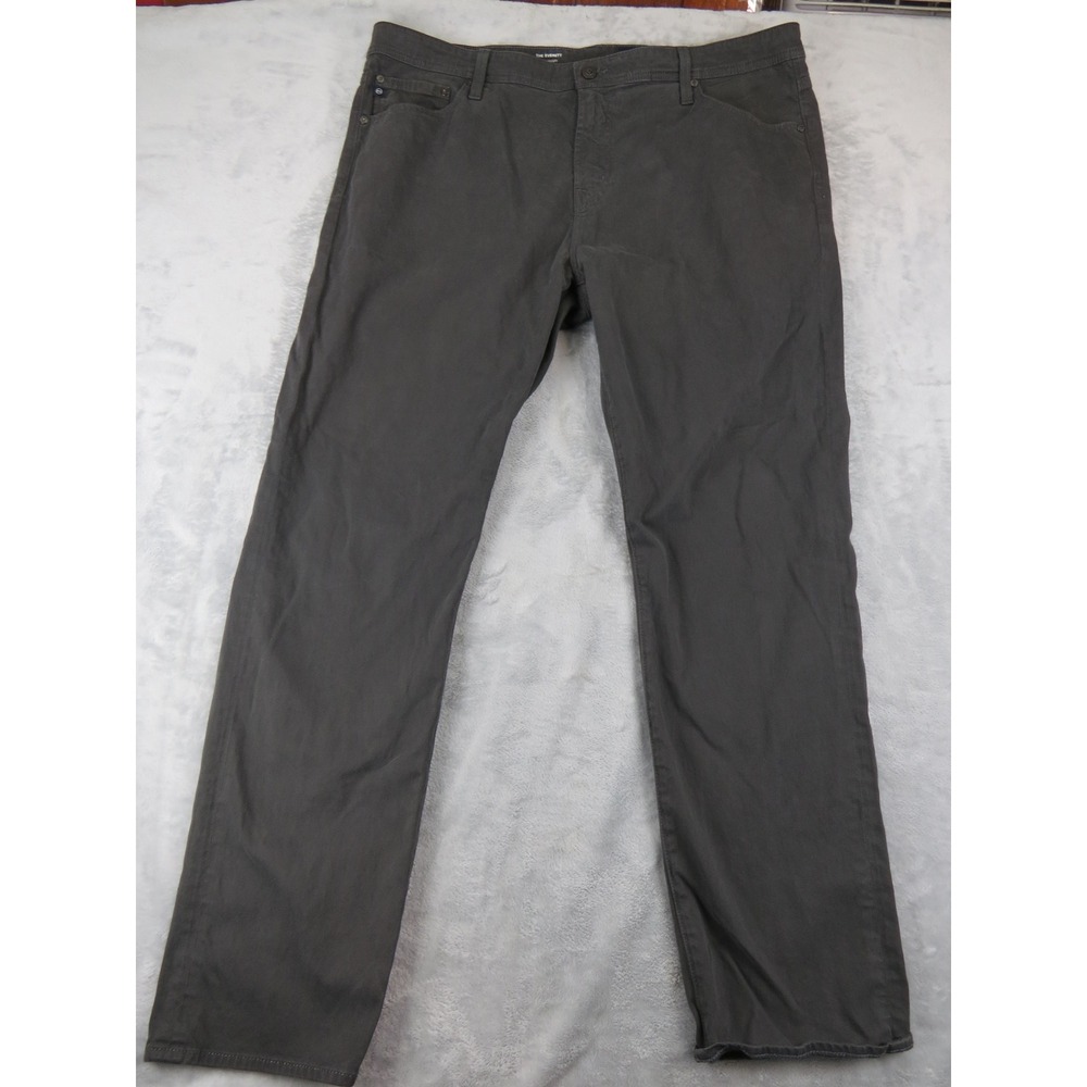 AG Everett Gray Pants Men 40x32 Slim Straight Stretch Chino Casual
